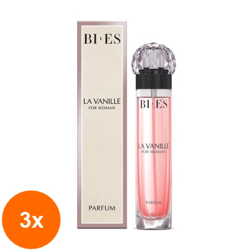 Set 3 x 15 ml Parfum Bi-es pentru Femei La Vanille