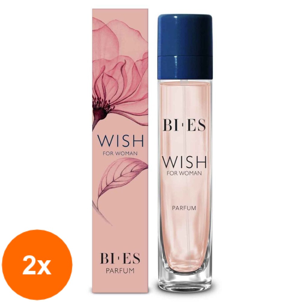 Set Apa de Parfum Bi-es Wish, pentru Femei, 2 Bucati x 15 ml