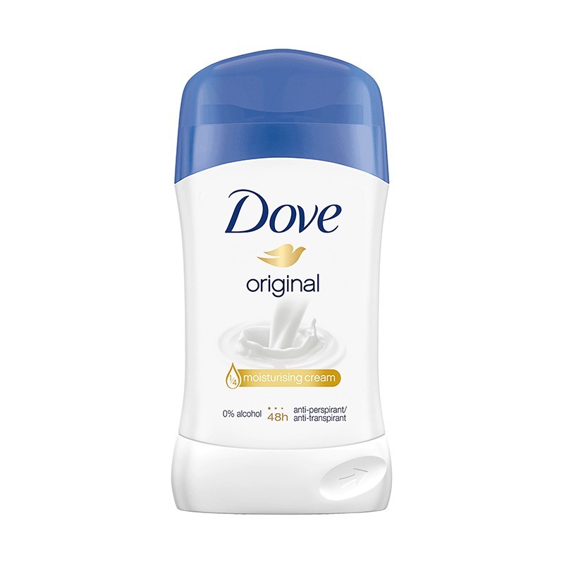 Set 3 x Deodorant Antiperspirant Stick Dove Original, pentru Femei, 40 ml