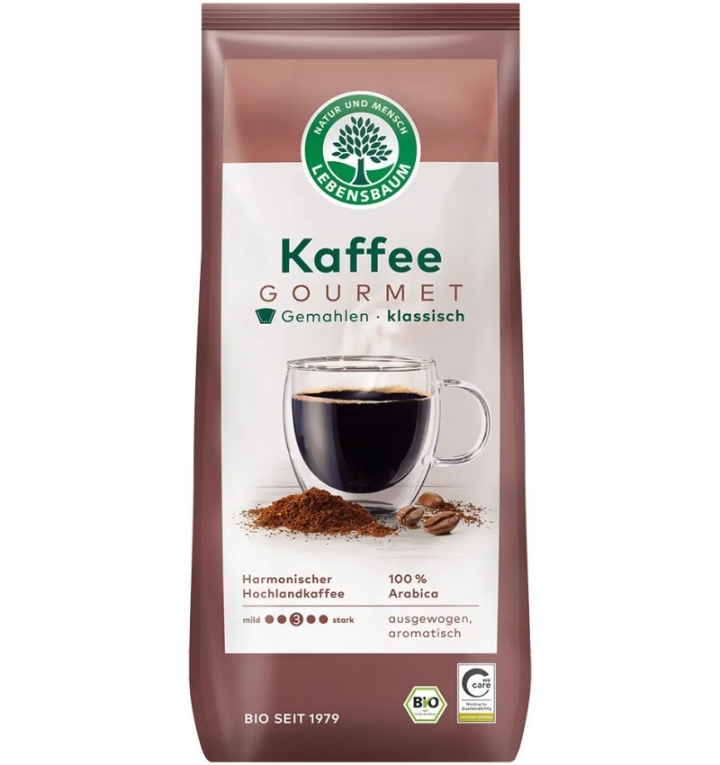 Cafea Macinata BIO, Gourmet Clasic 100 % Arabica, 500 g, Lebensbaum