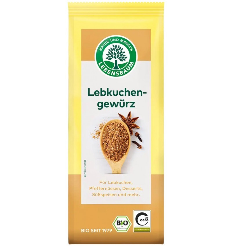 Amestec de Condimente BIO pentru Turta Dulce, 50 g, Lebensbaum