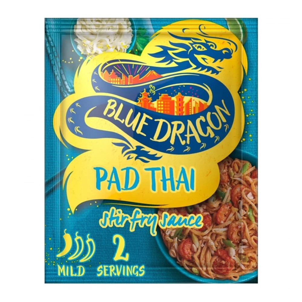 Set 24 x Sos Pad Thai Stir Fry Blue Dragon, Plic, 120g
