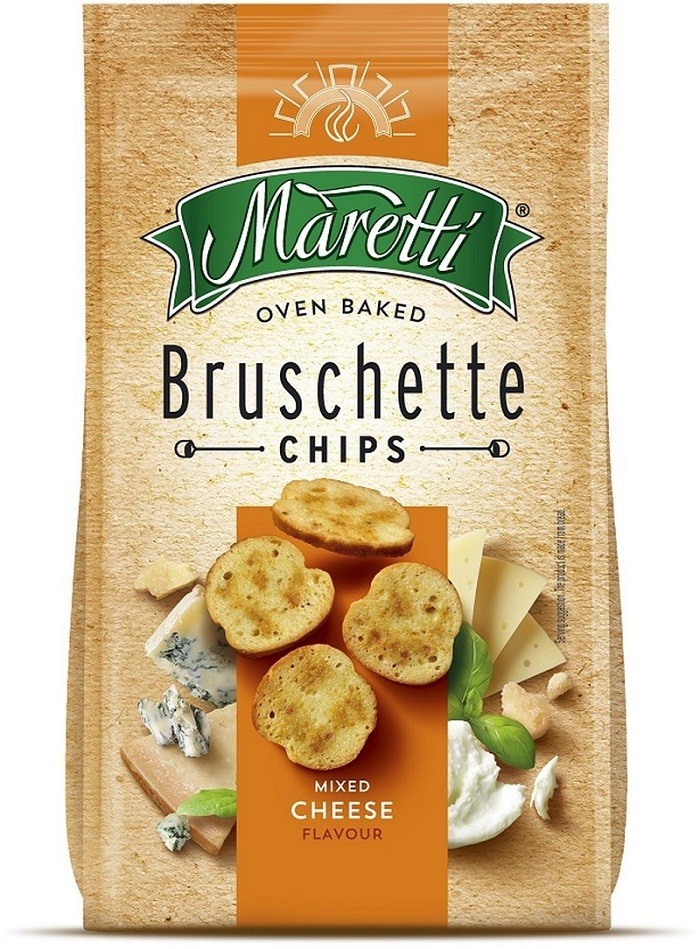 Set 9 x Bruschette Maretti cu Aroma Mixed Cheese 70 g