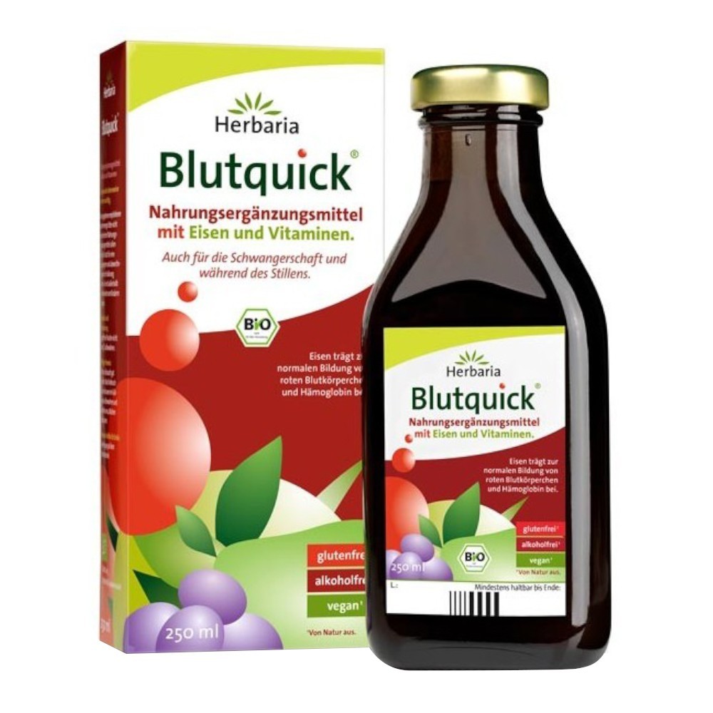 Set 2 x Supliment Alimentar Blutquick Herbaria, 250 ml