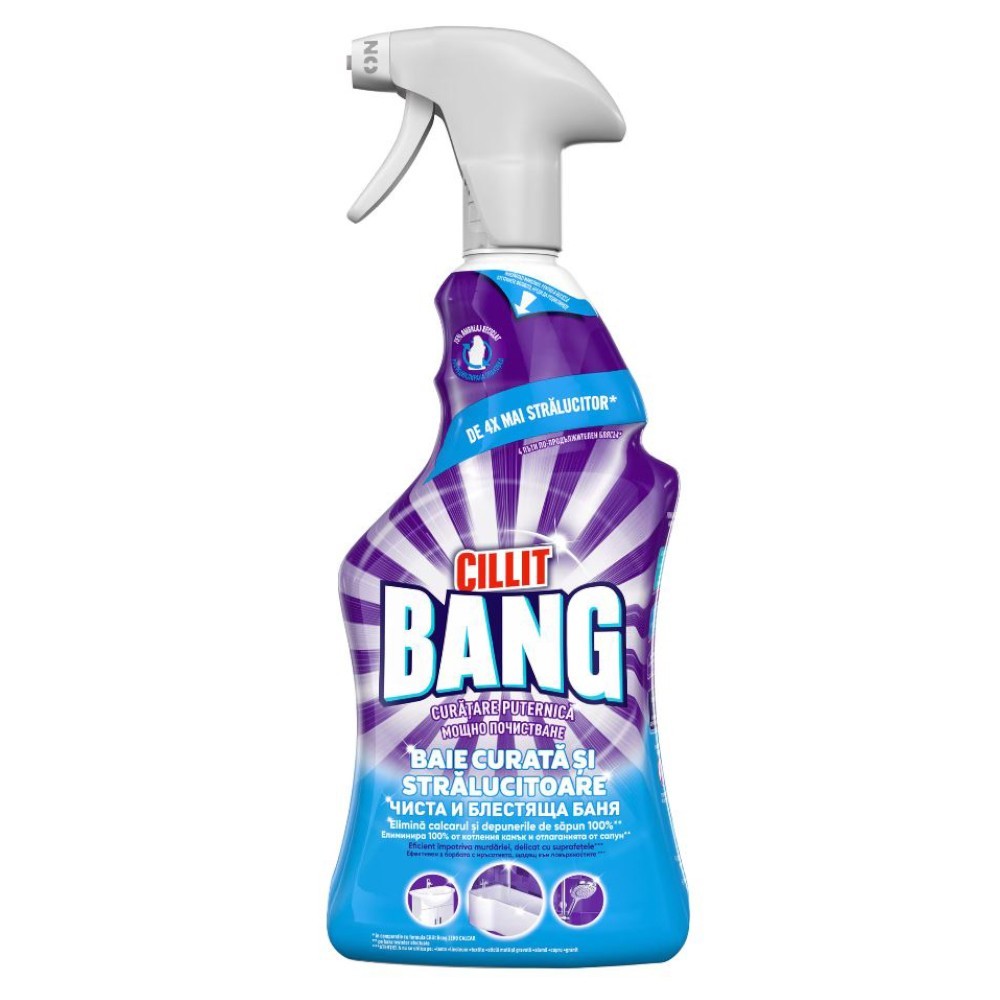 Set Spray Cillit Bang Shine pentru Baie, 2 Bucati x 750 ml