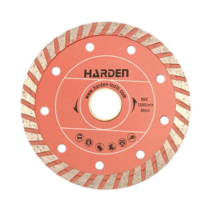 Disc Diamantat Turbo, pentru Polizat, Taiere Umed, Industrial, Harden, 125 mm, 22.2 mm