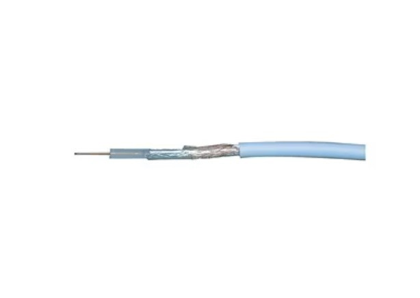 Cablu Coaxial RG59, 75R, 1 x 0.643mm, Fire Cupru + Folie Al + PE Foamed + 48 x 0.10mm Cupru / 6mm PVC Alb, 100m Well