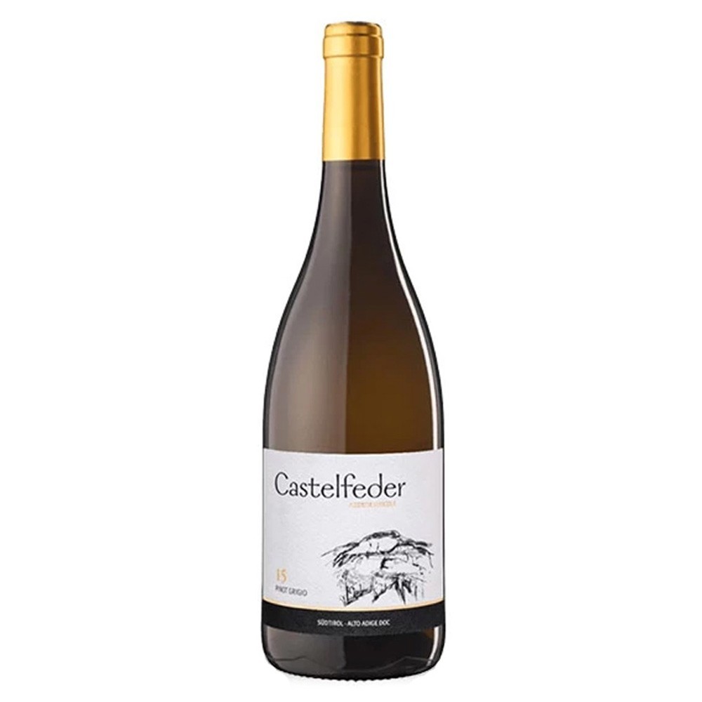 Set 2 x Vin Alb Castelfeder Pinot Grigio 15 DOC, Sec, 0.75 l