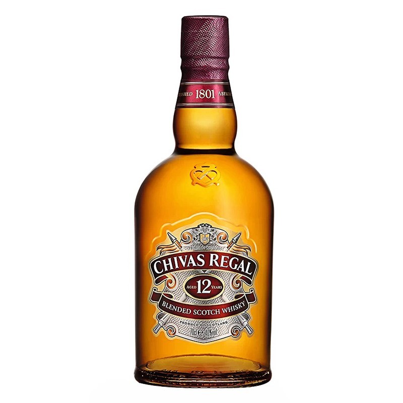 Set 4 x Whisky Chivas Regal 12 Ani 40% Alcool, 0.7 l