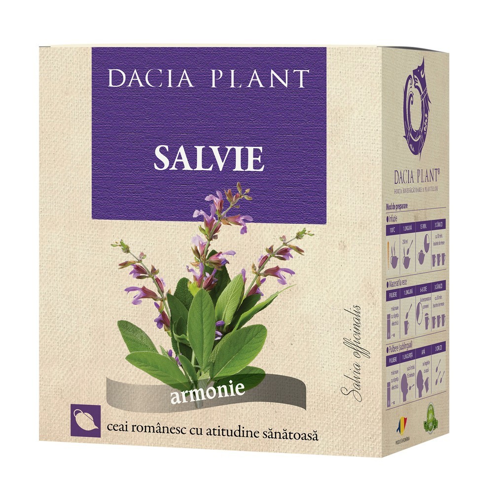 Set 3 x Ceai de Salvie, 50 g, Dacia Plant