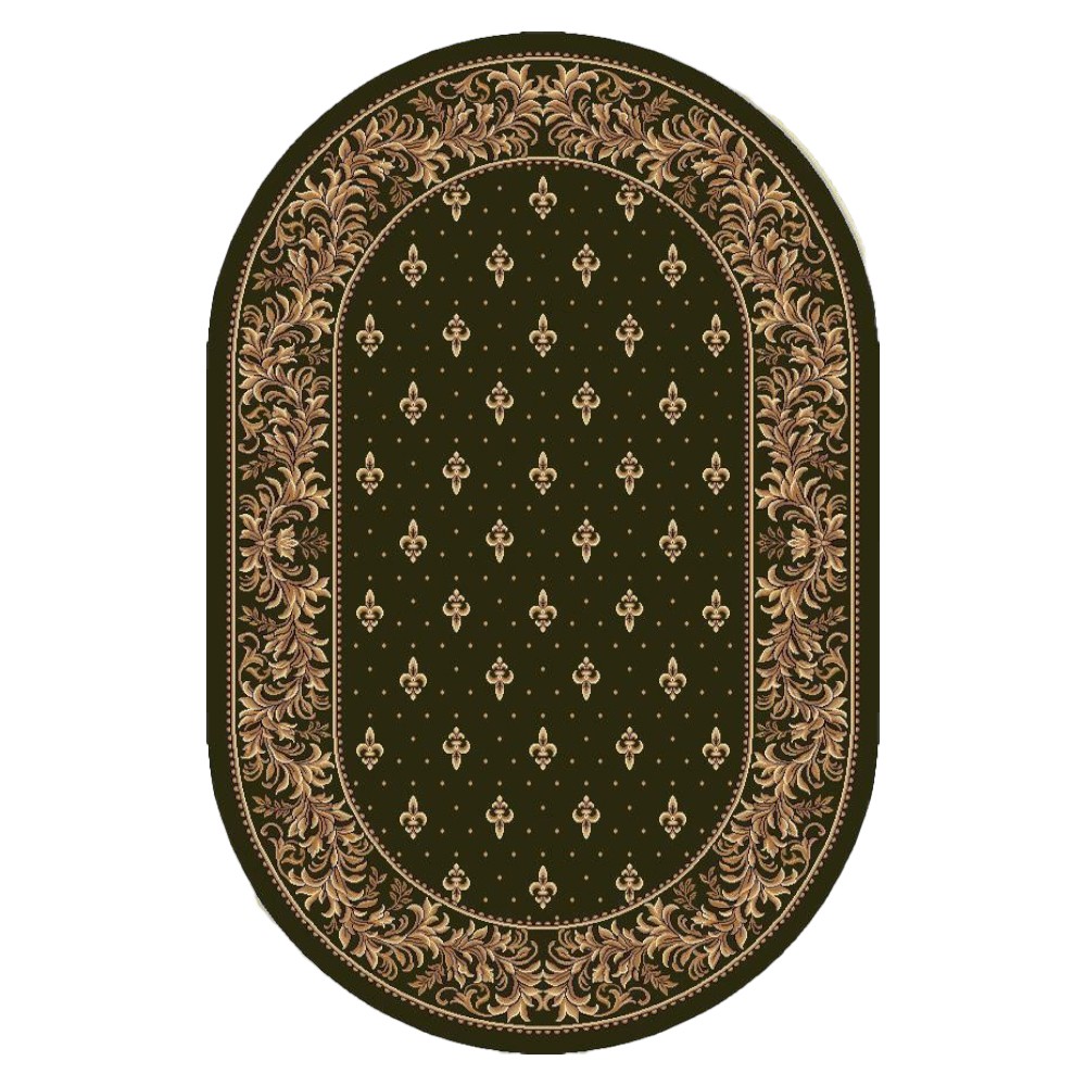 Covor Bisericesc Oval, 100 x 200 cm, Verde, Lotos 15033/310