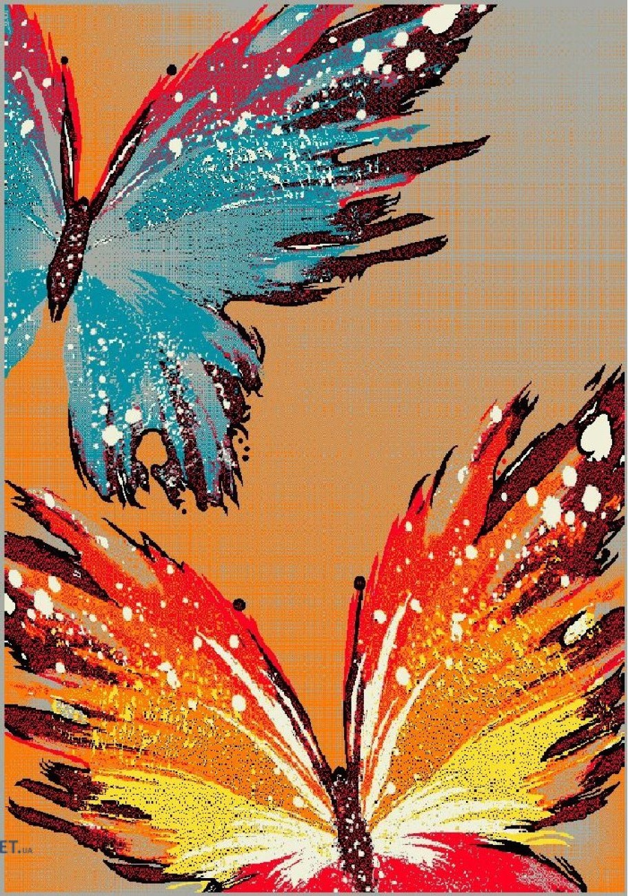 Covor pentru Copii, 120 x 170 cm, Multicolor, Kolibri Fluturi 11278/160