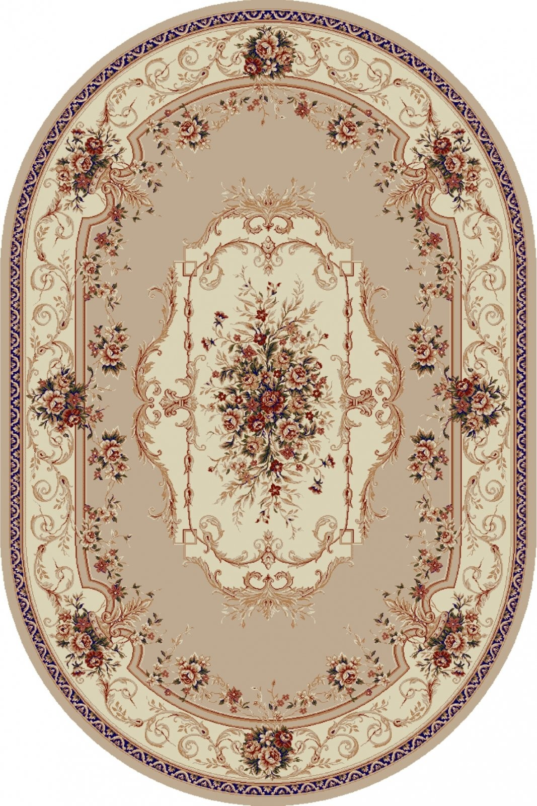 Covol Oval, 80 x 200 cm, Bej / Crem, Lotos 507