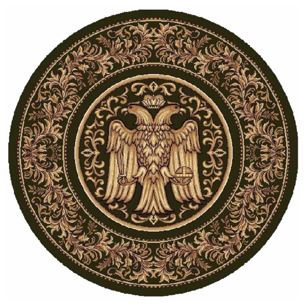 Covor Bisericesc Rotund, 100 x 100 cm, Verde, Lotos 15032/210