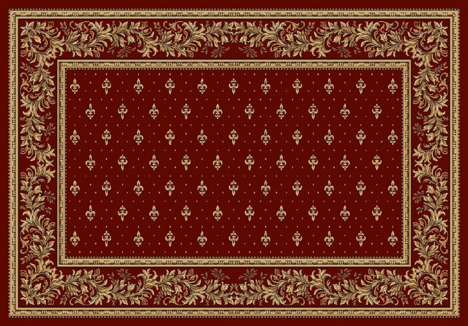 Covor Bisericesc Dreptunghiular, 100 x 200 cm, Rosu, Lotos 15066/210