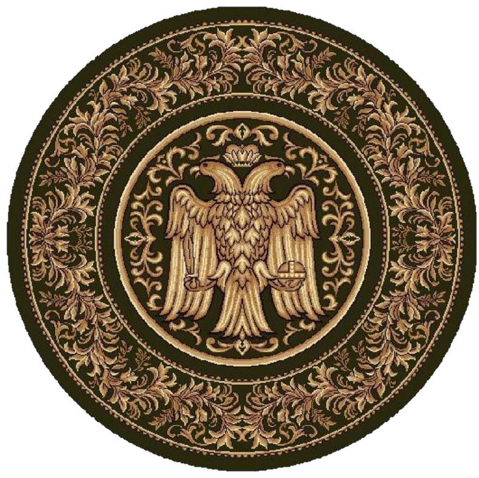 Covor Bisericesc Rotund, 300 x 300 cm, Verde, Lotos 15032/310