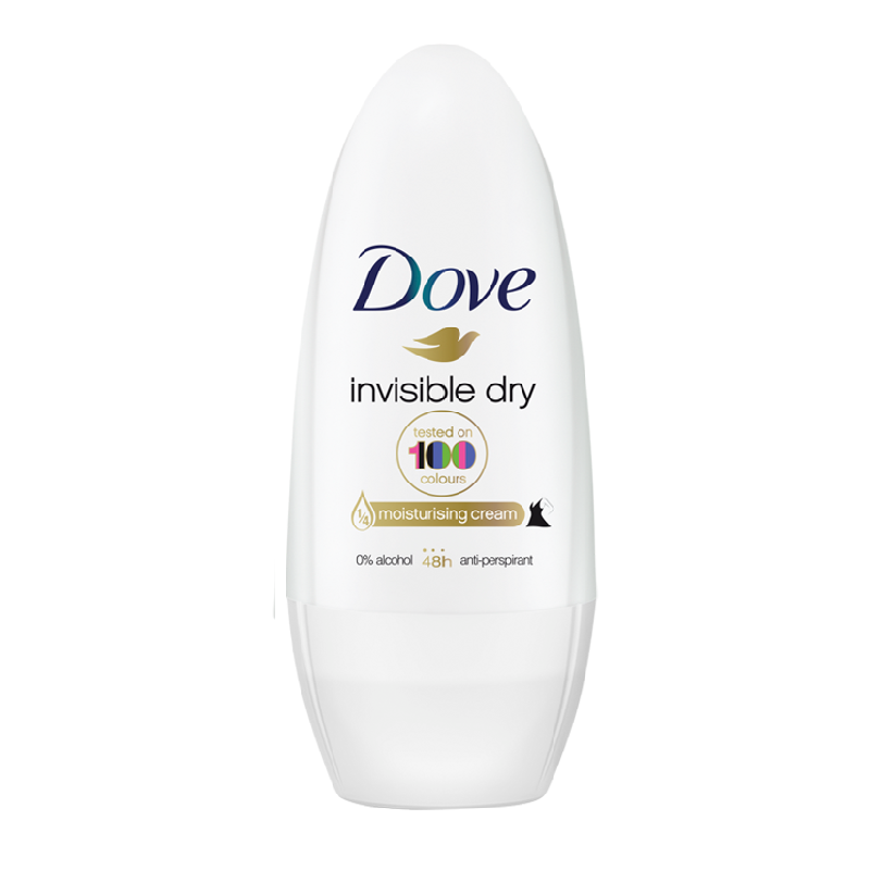 Set 4 x Deodorant Antiperspirant Roll-On Dove, Invisible Dry, 50 ml