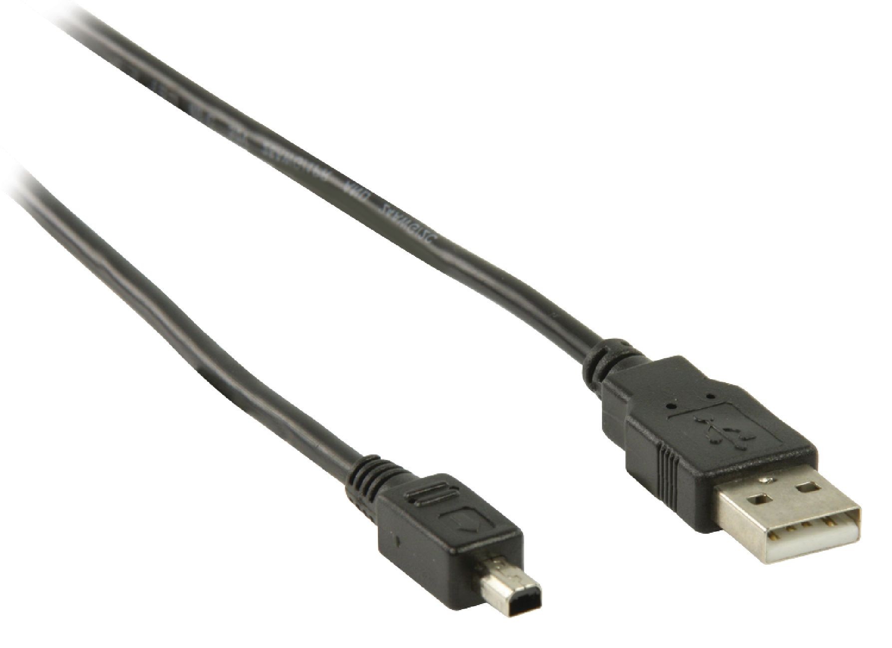 Cablu USB2.0 USB A Tata - Mini USB 4p Tata 1.8m Well