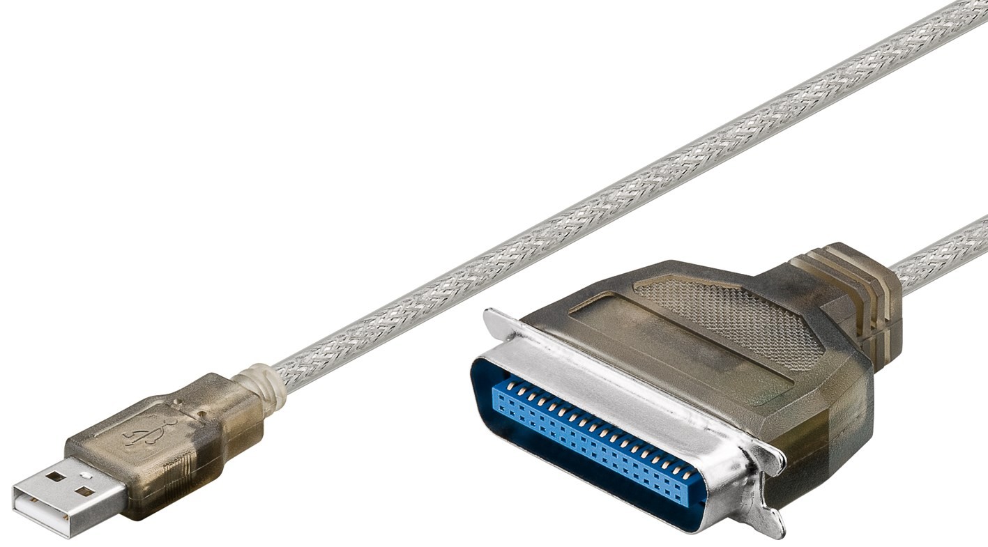 Cablu Imprimanta USB 2.0 A Tata - 36 pini Centronics Tata, 1.5m, Goobay
