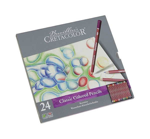 Set 24 Creioane Colorate Karmina Cretacolor