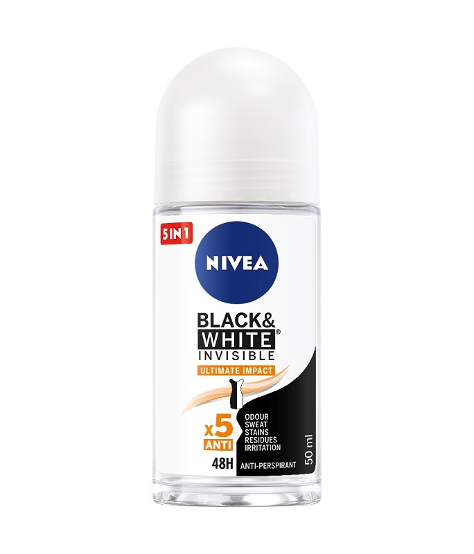 Deodorant Roll-On Invisible Black & White Ultimate Impact Nivea Deo 50ml