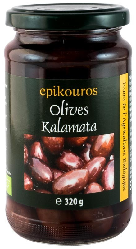 Masline Bio Kalamata in Saramura, 320g, Epikouros
