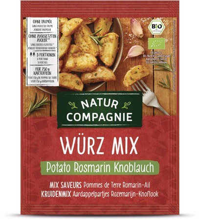 Amestec de Condimente Bio cu Rozmarin si Usturoi pentru Cartofi, 35 g Natur Compagnie