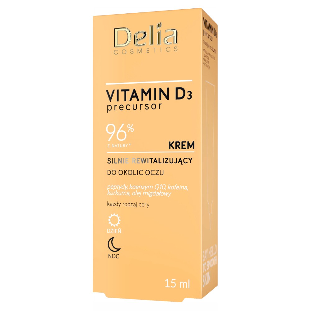 Crema pentru Ochi Delia Cosmetics, cu Vitamina D3, 15 ml
