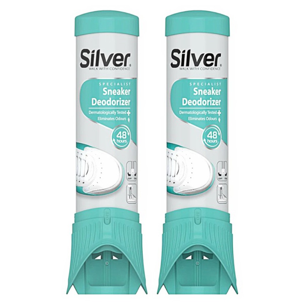 Pachet 2 x Spray Deodorant pentru Incaltaminte Sport Silver, 100 ml