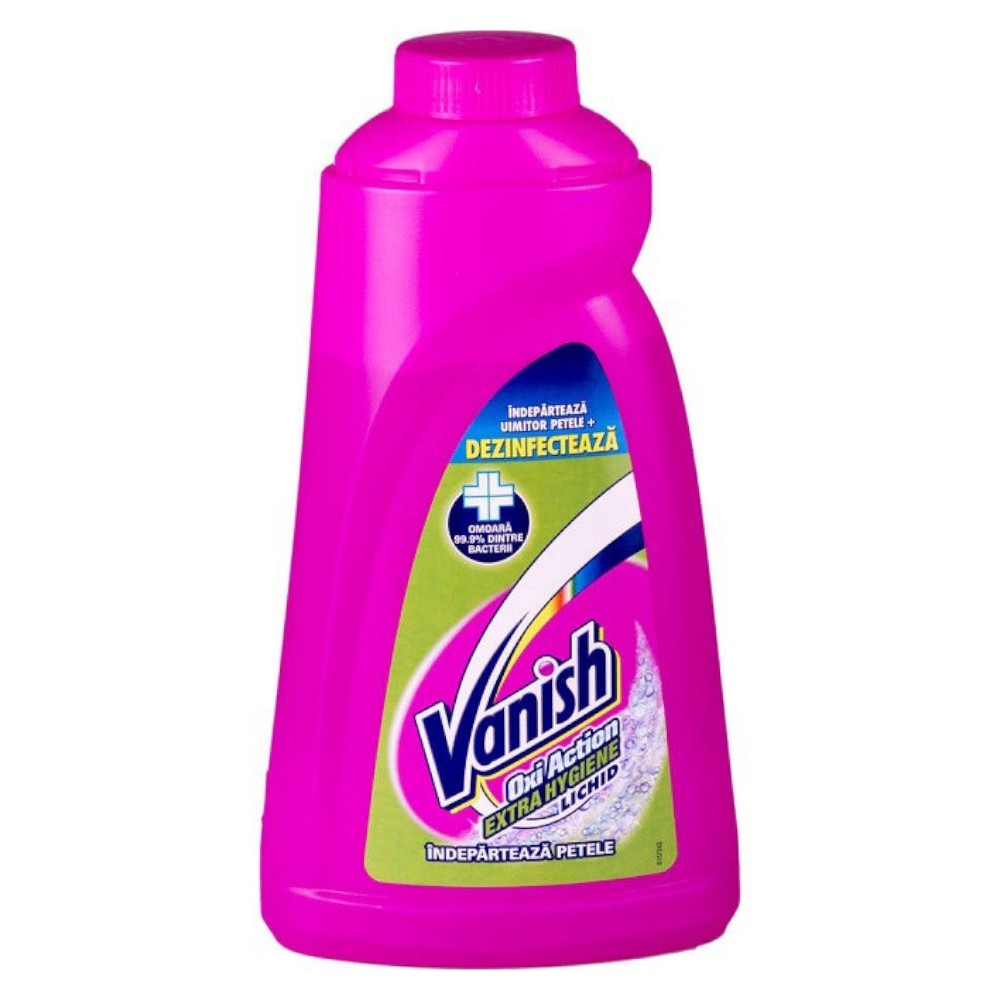 Solutie pentru Indepartarea Petelor Vanish Extra Hygiene 940 ml