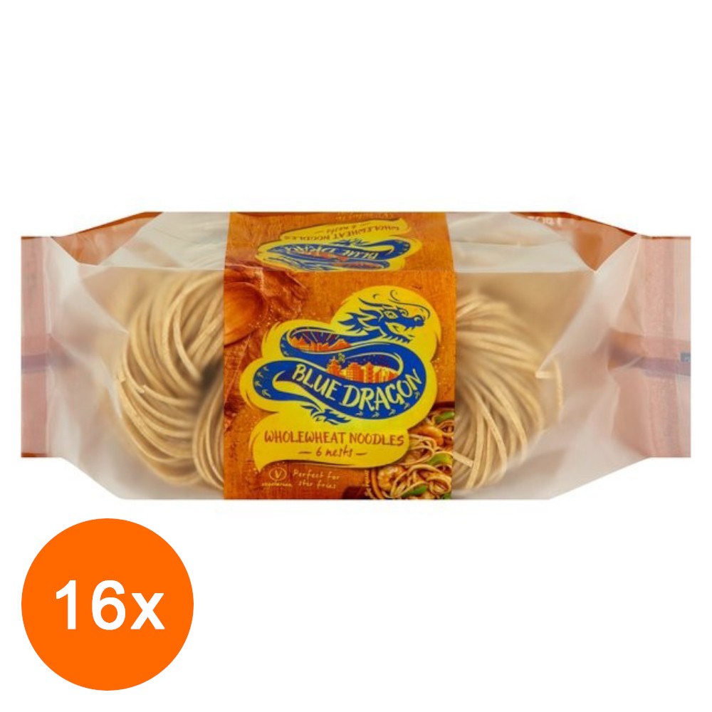 Set Noodles Taitei, Blue Dragon, 16 Pachete x 300 g