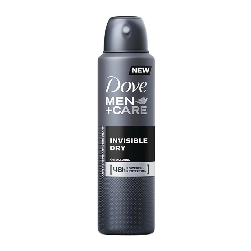 Set Deodorant Antiperspirant Spray Dove Men Care Invisible Dry, pentru Barbati, 3 Bucati x 150 ml