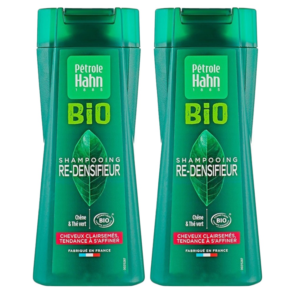 Set 2 x 250 ml Sampon Bio Petrole Hahn Redensificator, pentru Par Rar si Fin