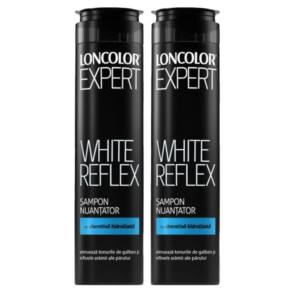 Set Sampon Nuantator Loncolor Expert White Reflex, 2 Bucati x 250 ml