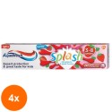 Set Pasta de Dinti Aquafresh Copii Splash Strawberry 3-8 Ani, 4 Bucati x 50 ml