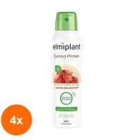 Set Deodorant Antiperspirant Spray Elmiplant Quinoa, 4 Bucati x 150 ml