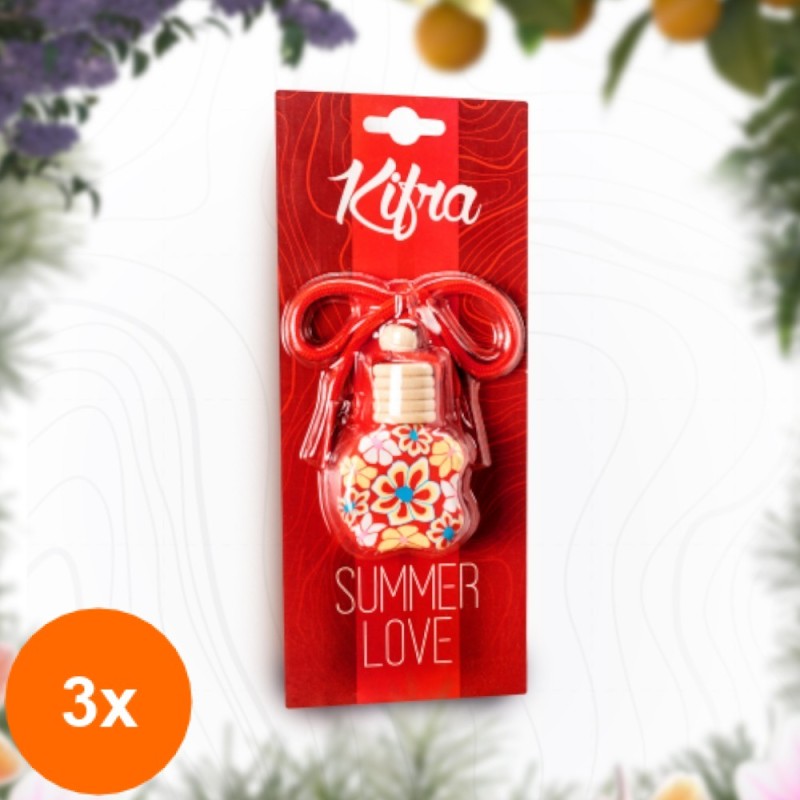 Set 3 x Parfum Auto Kifra Summer Love, 10 ml