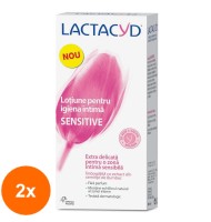 Set Lotiune de corp Lactacyd Sensitive, 2 Bucati x 200 ml