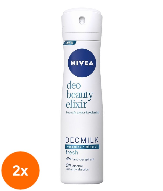 Set Deodorant Spray Beauty Elixir Fresh Nivea Deo Nivea 2 Bucati x 150ml