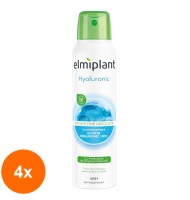Set Deodorant Spray Elmiplant cu Acid Hialuronic, 4 Bucati x 150 ml