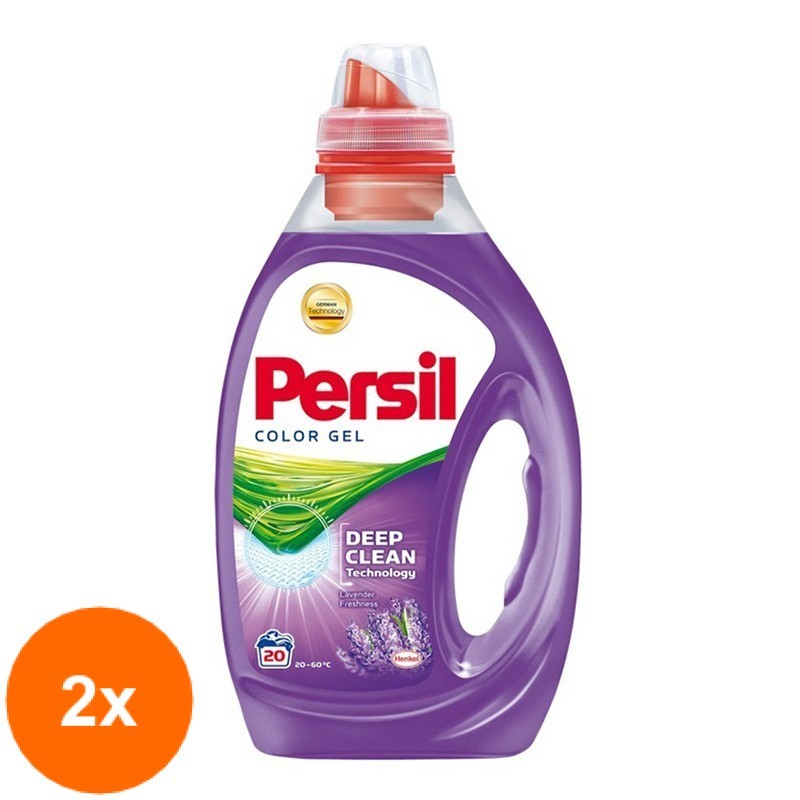 Set 2 x Detergent Lichid Persil Color Gel Lavender, 1 l