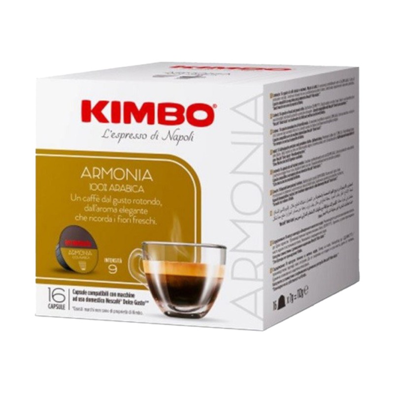 Cafea Armonia 16 Capsule Dolce Gusto, Kimbo, 7 g