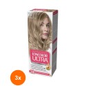 Set 3 x Vopsea de Par Permanenta Loncolor Ultra 10 Blond Cenusiu, 100 ml