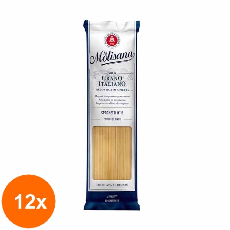 Set 12 x Paste Spaghetti No15 La Molisana 1 kg