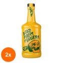 Set 2 x Rom Dead Mans Fingers, Mango Rum, 37.5% Alcool, 0.7 l