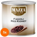 Set 5 x Fasole Rosie Red Kidney, Mazza, 2500 g