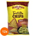 Set 12 x Tortilla Chips Old El Paso Chili 185 g