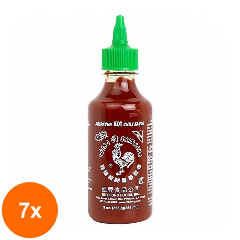 Set 7 x Sos Chili Iute Huy Fong Sriracha 266 ml