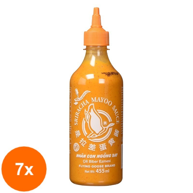 Set 7 x Sriracha Mayo Flying Goose, 455 ml