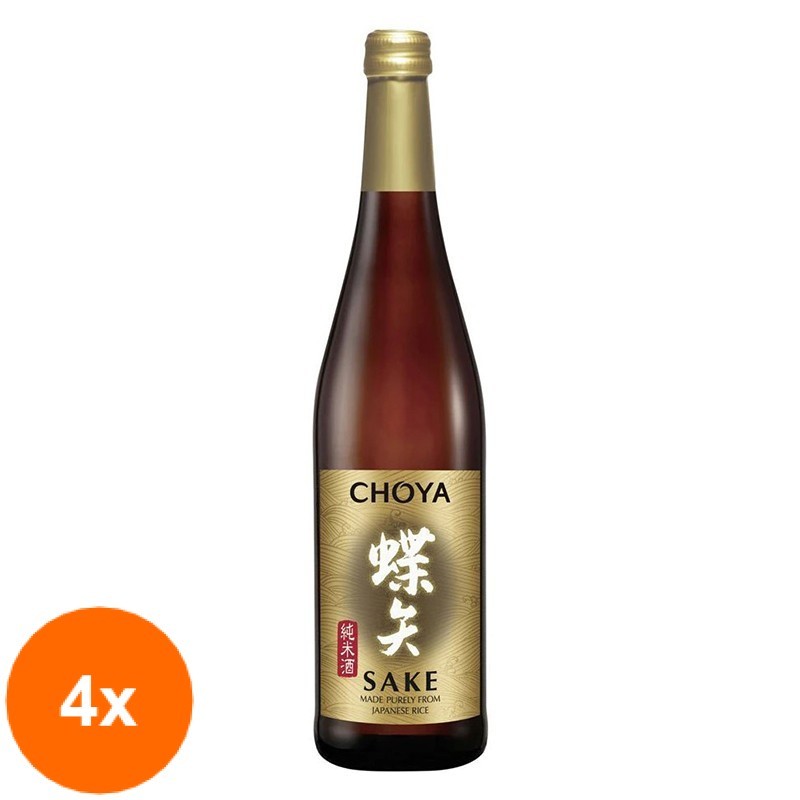 Set 4 x Bautura Alcoolica Sake Choya 14,5% Alcool 0.75 l